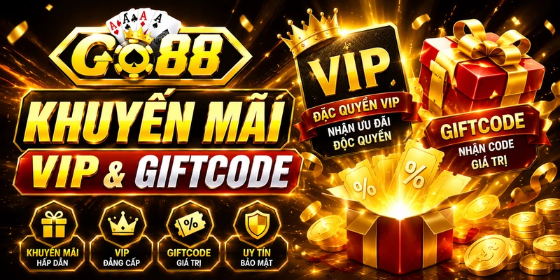 Go88 Khuyến mãi hấp dân thu hút cược thủ.
