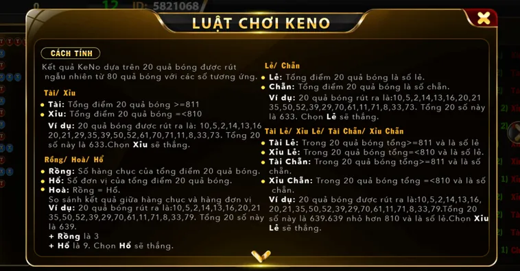 Keno Tại Go88 Thiên Đường Con Số Với Cơ Hội Trúng Thưởng Giá Trị Cực Khủng