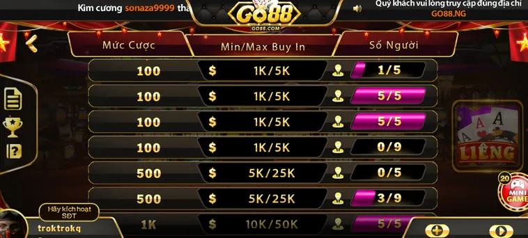 Liêng Tại Go88 Sự Lựa Chọn Hoàn Hảo Cho Những Tín Đồ Game Bài Kịch Tính