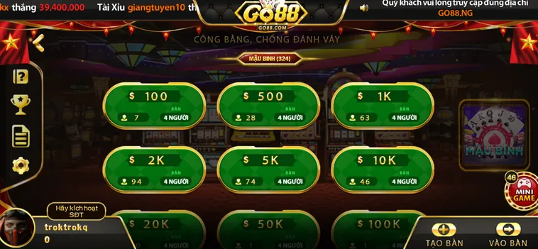 Chinh Phục Đỉnh Cao Game Bài Mậu Binh Tại Go88 Với Chiến Thuật Siêu Khủng