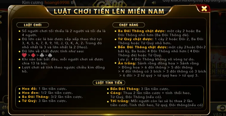 Tiến Lên Miền Nam Tại Go88 Đỉnh Cao Sòng Bài Trực Tuyến Hấp Dẫn Nhất
