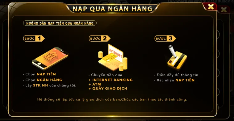 Hướng Dẫn Nạp Tiền Qua Ngân Hàng Tại Go88 Trải Nghiệm Các Hình Thức Thanh Toán Đa Dạng Và Tốc Độ Siêu Tốc