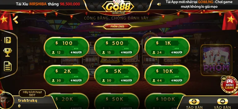 Trải Nghiệm Đỉnh Cao Khi Tham Gia Chơi Phỏm Tại Go88 Ngay Hôm Nay