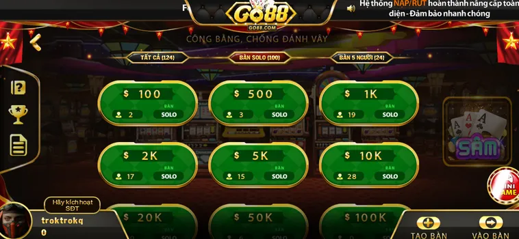 Sâm Lốc Tại Go88 Đấu Trường Đỉnh Cao Cho Những Cao Thủ Bài Bạc