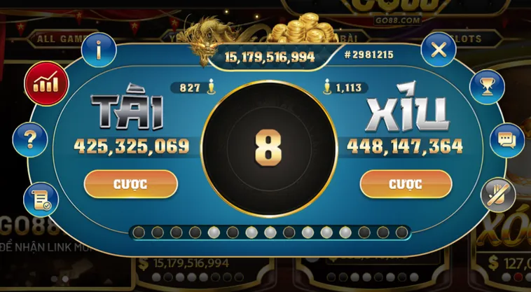 Casino Sicbo Tài Xỉu Sảnh Rồng Tại Go88 Đấu Trường Đỉnh Cao Cho Cao Thủ
