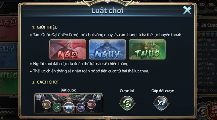 Minigame Tam Quốc Đại Chiến Tại Go88 Thế Giới Chiến Thuật Đỉnh Cao Và Tài Lộc