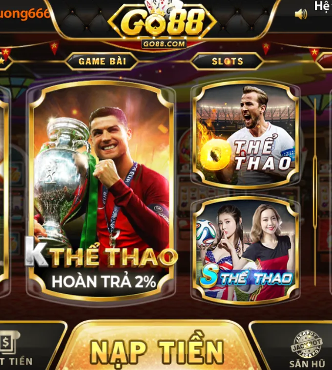 Sảnh Cá Cược Thể Thao Go88 Đỉnh Cao Với Tỷ Lệ Thắng Cược Cực Lớn Mỗi Ngày