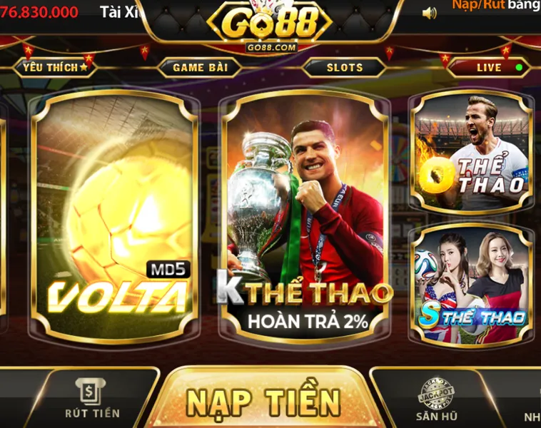 Cá Cược Thể Thao Go88 Đỉnh Cao Với Tỷ Lệ Thắng Cược Cực Lớn Mỗi Ngày