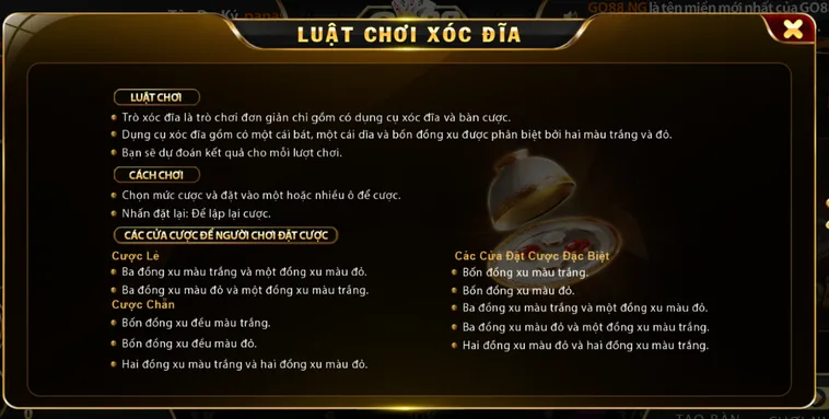 Casino Xóc Đĩa Tại Go88 Đấu Trường Đỉnh Cao Cho Các Cao Thủ Săn Thưởng